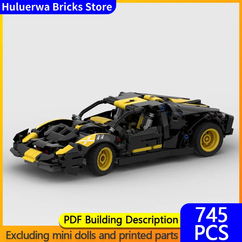 

Speed Hypercar Model MOC Building Bricks GT 40 Mk2 Hypercar Modular Technology Gifts Holiday Assemble Children Toys Suit