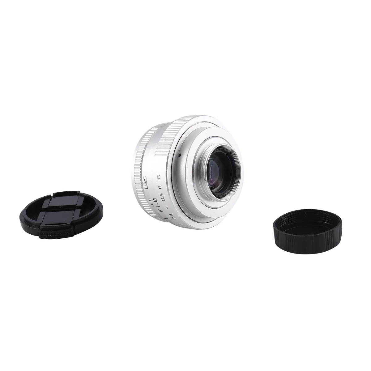 25MM F1.8 -C Tv Lens/Cctv Lens for 16Mm C Mount Camera Manual Focus Lens-Silver