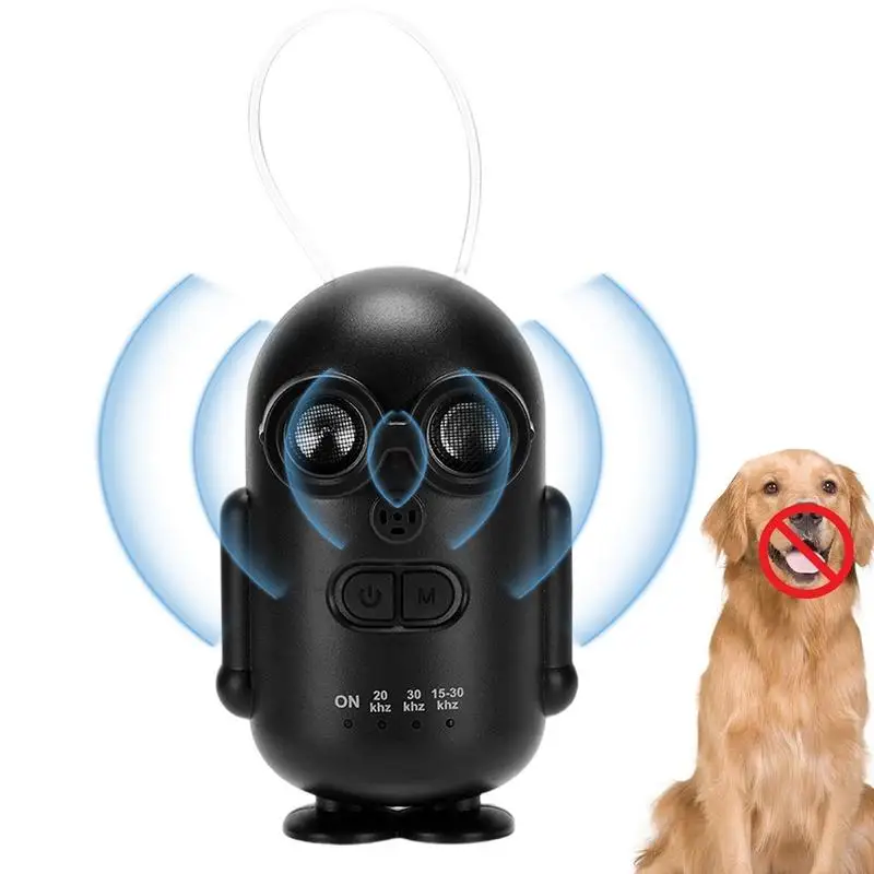

Stop Dog Barking Device Ultrasonic Dog Bark Training Device Multifunctional Portable Waterproof Rechargeable Barking Silencer