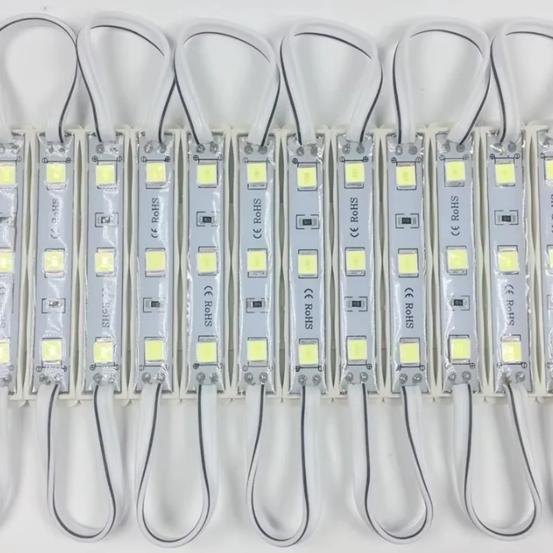 20pcs/lot DC12V LED Module 3 SMD 5054 Cool White/Red Color Waterproof IP66 Super Bright Backlight for Signage