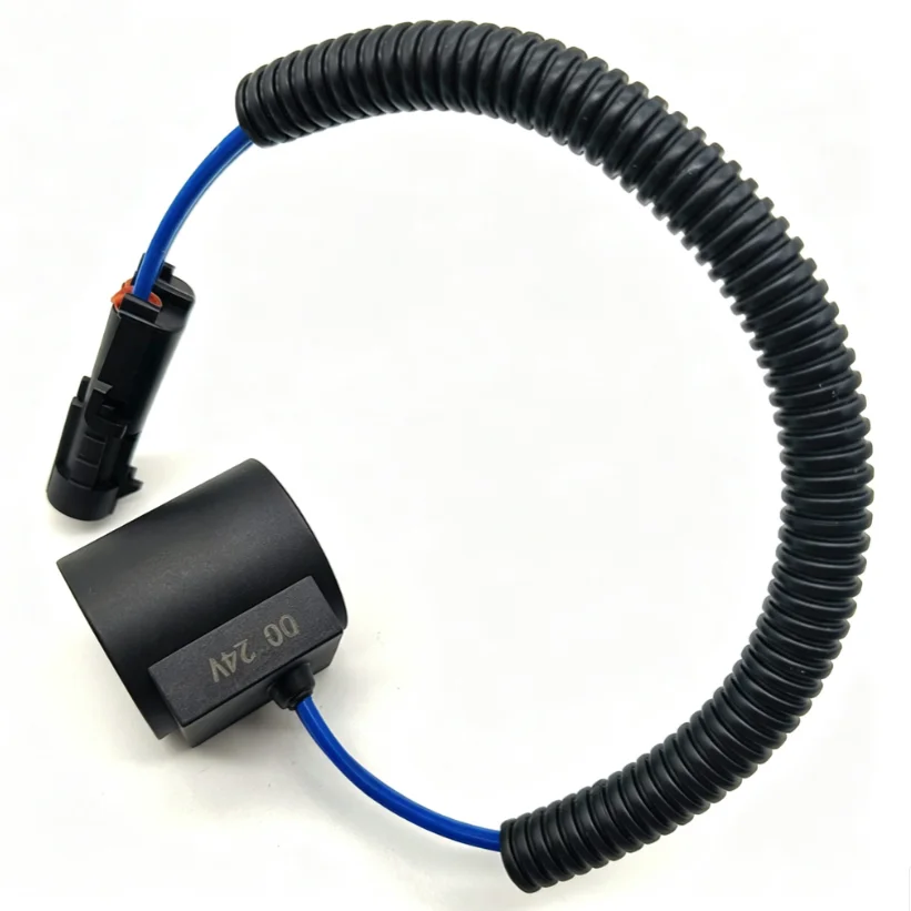 12V 24V Electromagnetic Solenoid Coil Compatible with For Sunward SWE60 SWE70N9 For Excavator For Pilot Valves