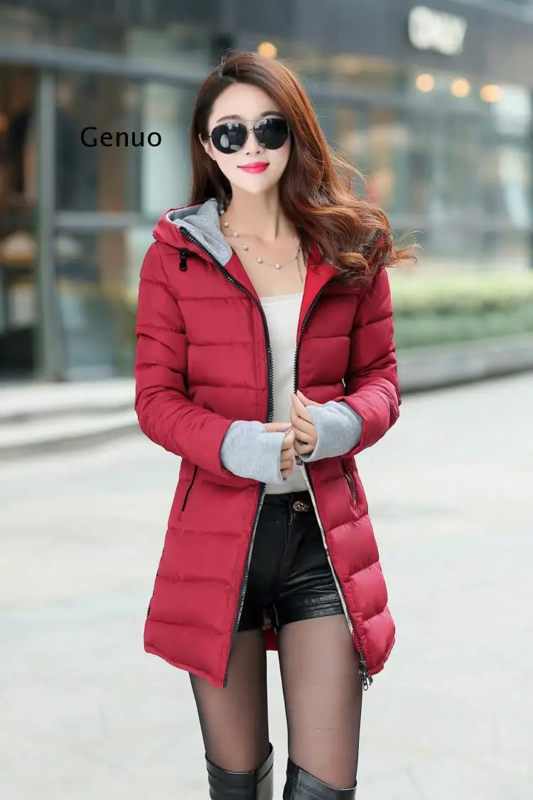 Waterproof Autumn Winter Fashion Casual Women Overcoat Warm Jacket Thick Long Lady Coats Female Warm Parkas