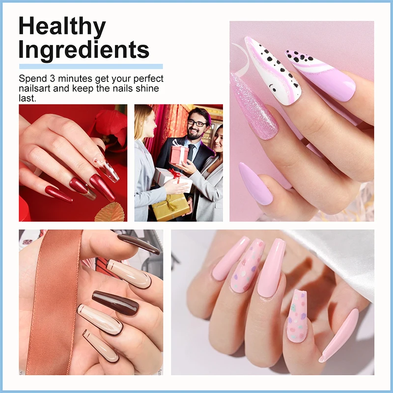 Gel Nail Polish Kit with LED Lamp 27 Colors 6