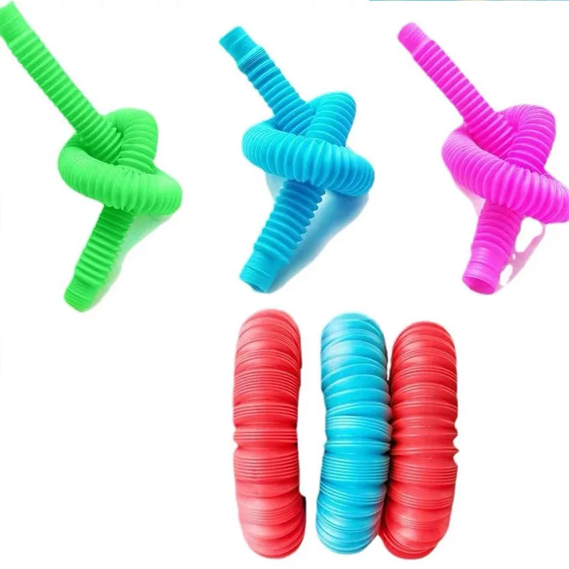 Unique XL Pop Tubes Sensory Toys Pack Adhd Autism Relief Stress Tubos Flexibles Juguetes Cadeau Anniversaire Invité Enfants