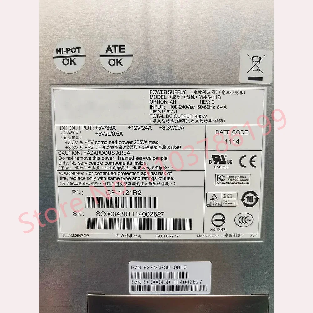 Array Storage Power Module 9274CPSU-0010 CP-1121R2 YM-5411B
