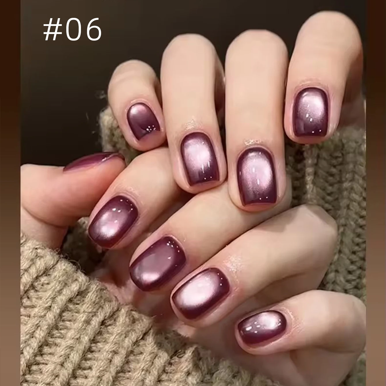 10ml 1 Uds. Gel de ojo de gato de café ligero de lujo Gel de ojo de gato súper brillante adecuado para uñas y uñas de los pies arte de uñas de otoño