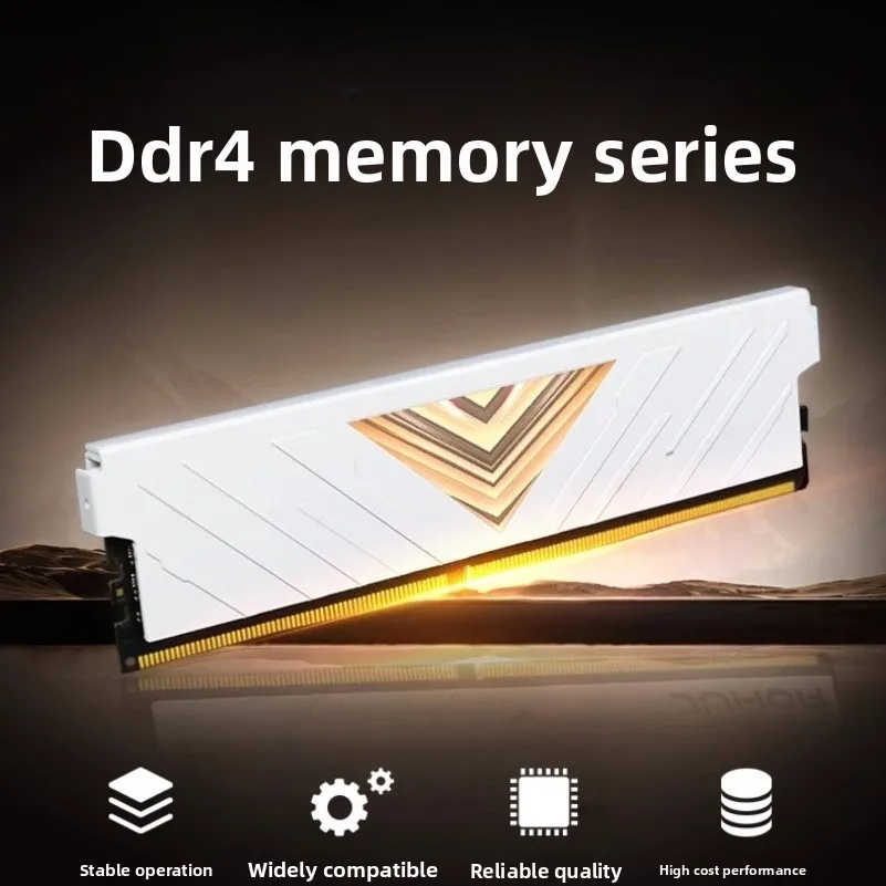 DDR4 3600MHz Desktop Memory Module with Metal Heat Sink, Support XMP2.0, 288Pin U-DIMM for Desktop PC Multitasking