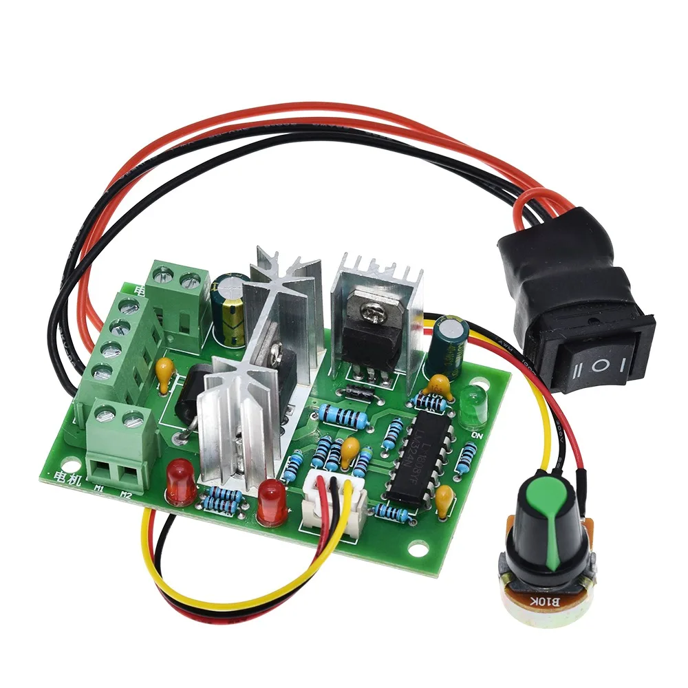 TZT 10V 12V 24V 36V PWM DC controller mit Positive inversion schalter PWM DC controller für DC motor speed controller 150W