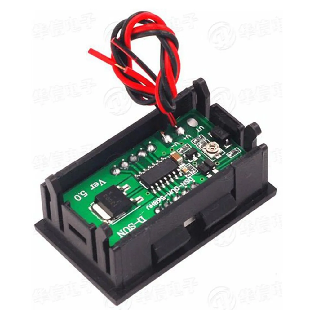 0.56 Digital Voltmeter DC5-120V/DC 5V to 120v Digital Voltmeter Voltage Panel Meter For 12V 24V 96V Electromobile Motorcycle