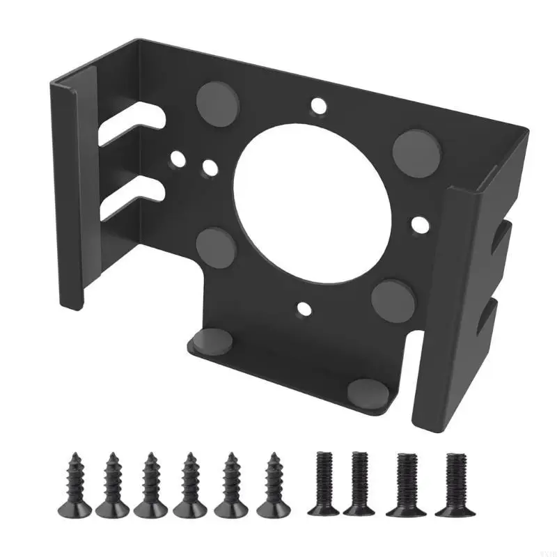 Metal Holder Slip Proof Mounting Bracket For Mini Desktop Computer Under Desk 