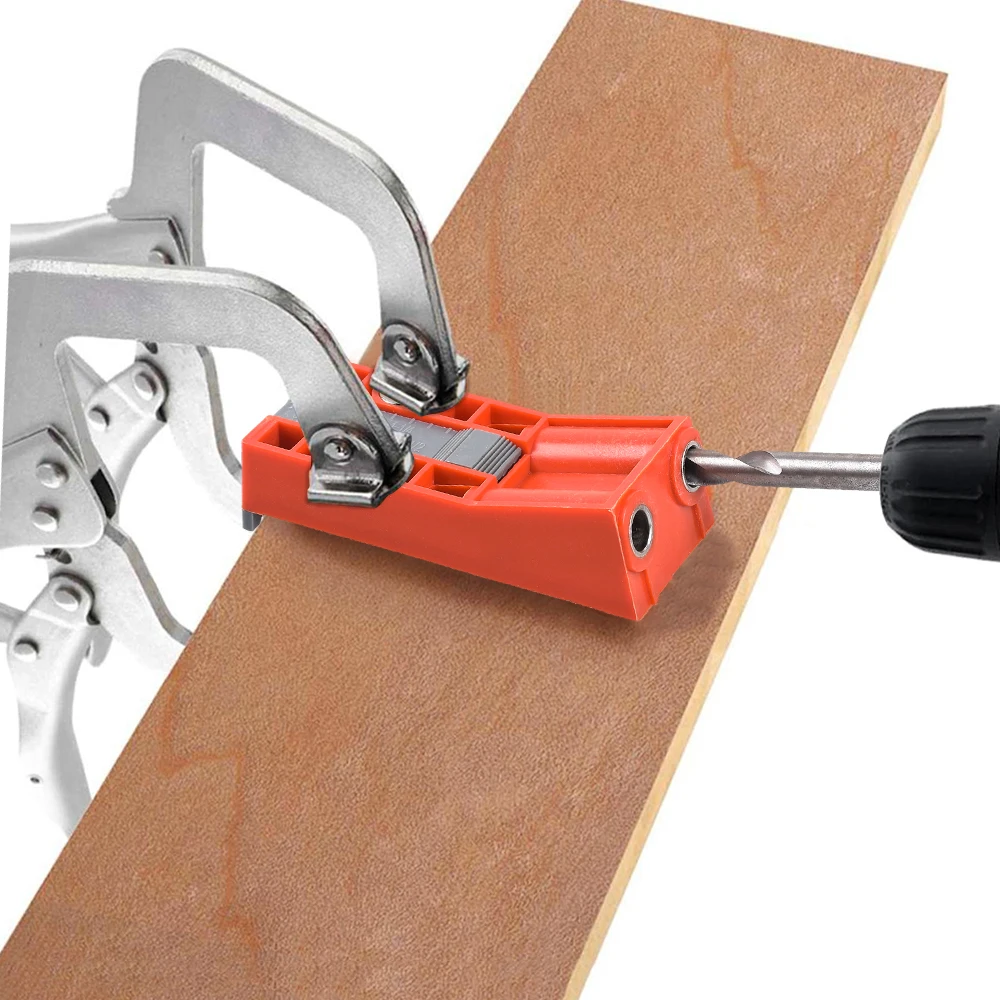 Imagem -06 - Único ou Twin Bolso Buraco Jig Kit Marcenaria Ajustável Bolso Parafuso Jig para Carpintaria Angular Buraco Localizador Broca com Guia Ímã