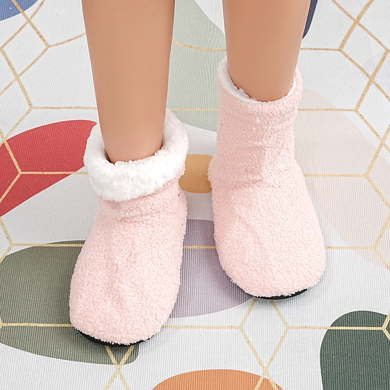 Mntrerm Winter Wärme postpartale Hausschuhe für Frauen Innen boden ruhige Idee Stoff weiche Baumwoll stiefel für Paare – Detail 4