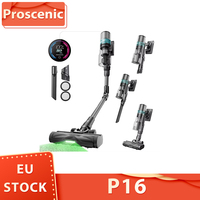 Proscenic P16 Cordless Stick Vacuum Cleaner 50Kpa Suction 55Min Runtime 180 °   Bendable Wand Anti-Tangle Floor Brush for Home Use