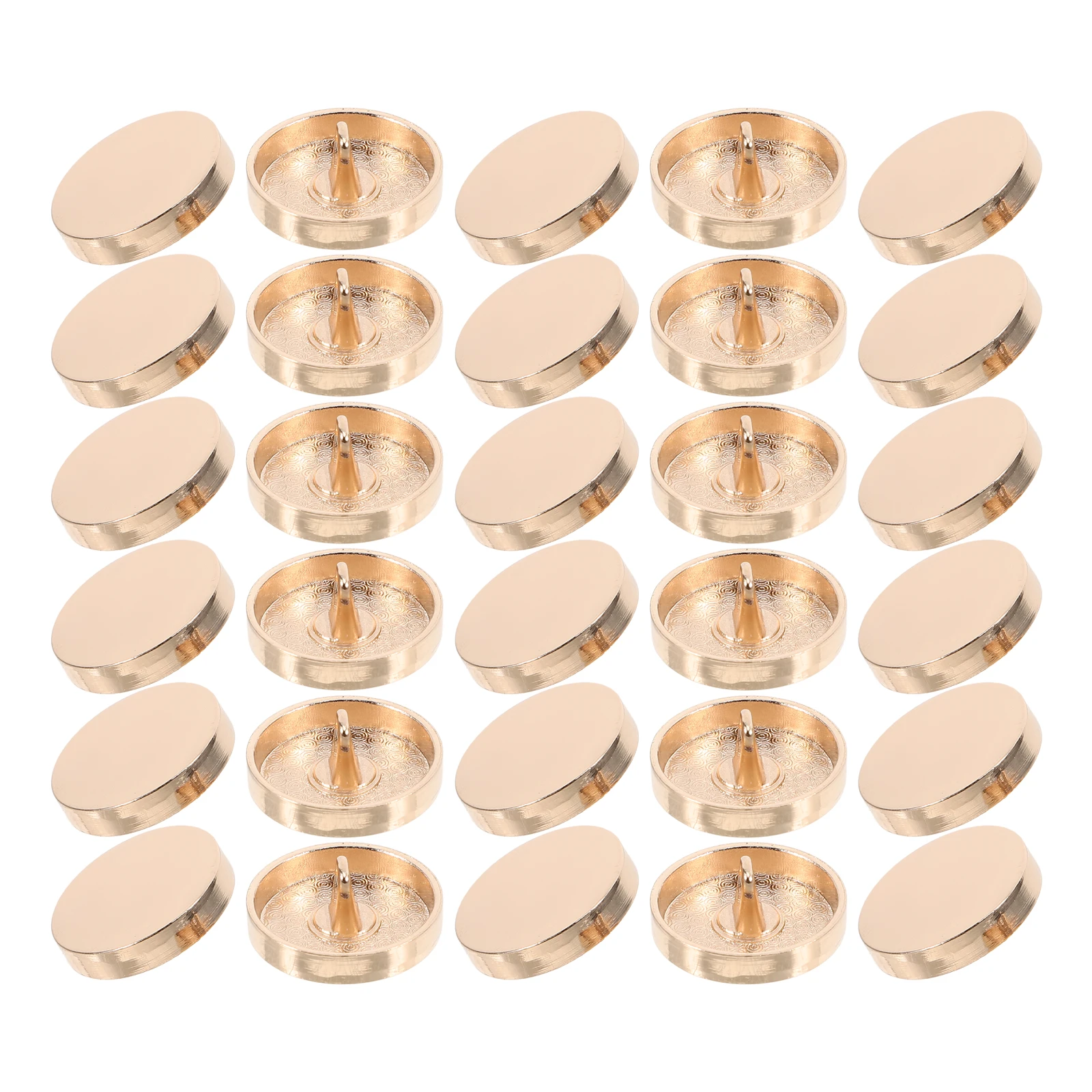 

30 Pcs Metal Buttons Fashion Sewing Clothes DIY Craft Projects Unique Design Durable High Quality Alloy Coat Decorative