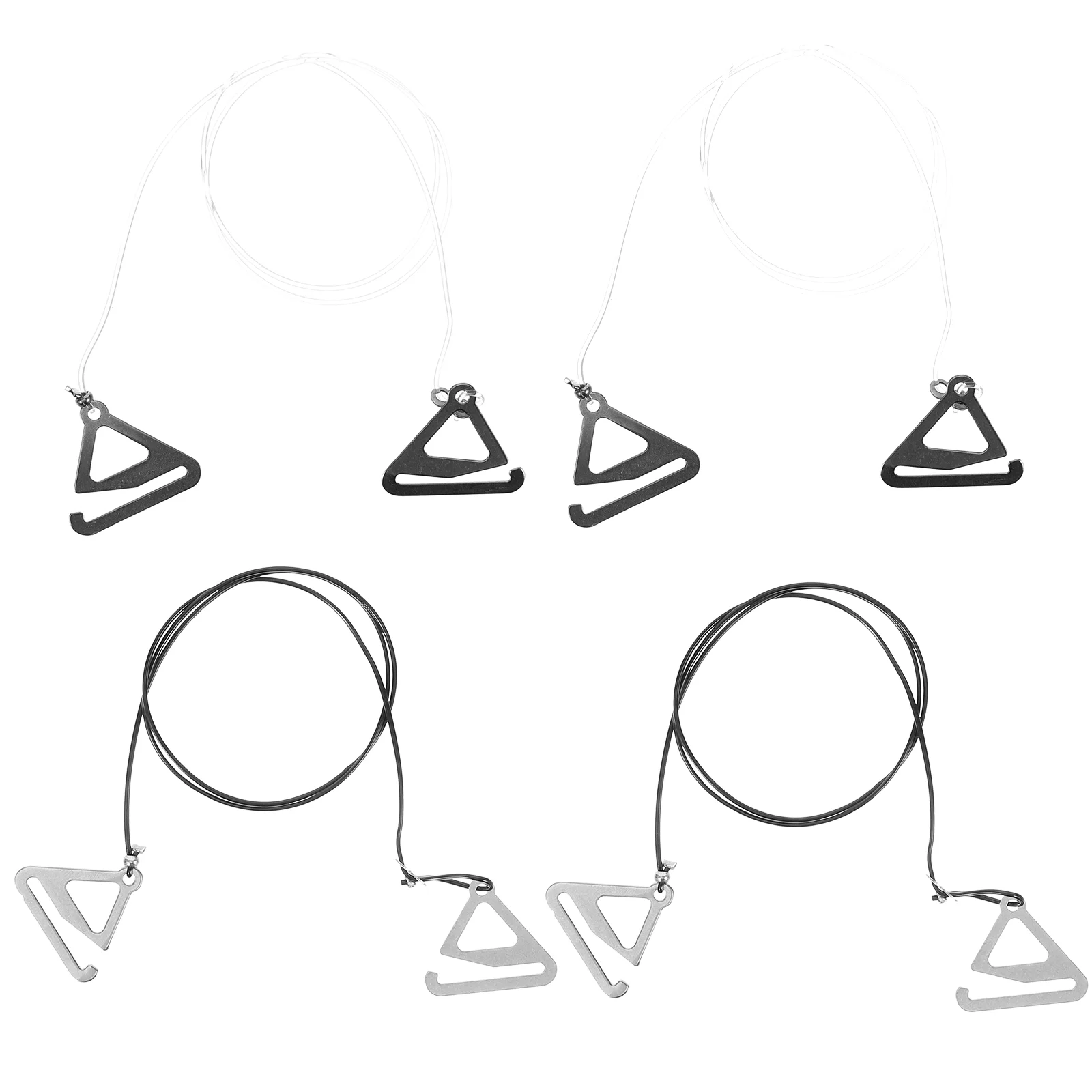 2 Pairs Invisible Shoulder Straps Transparent Thin Anti-slip 1 Set Replacement Decorative Extender