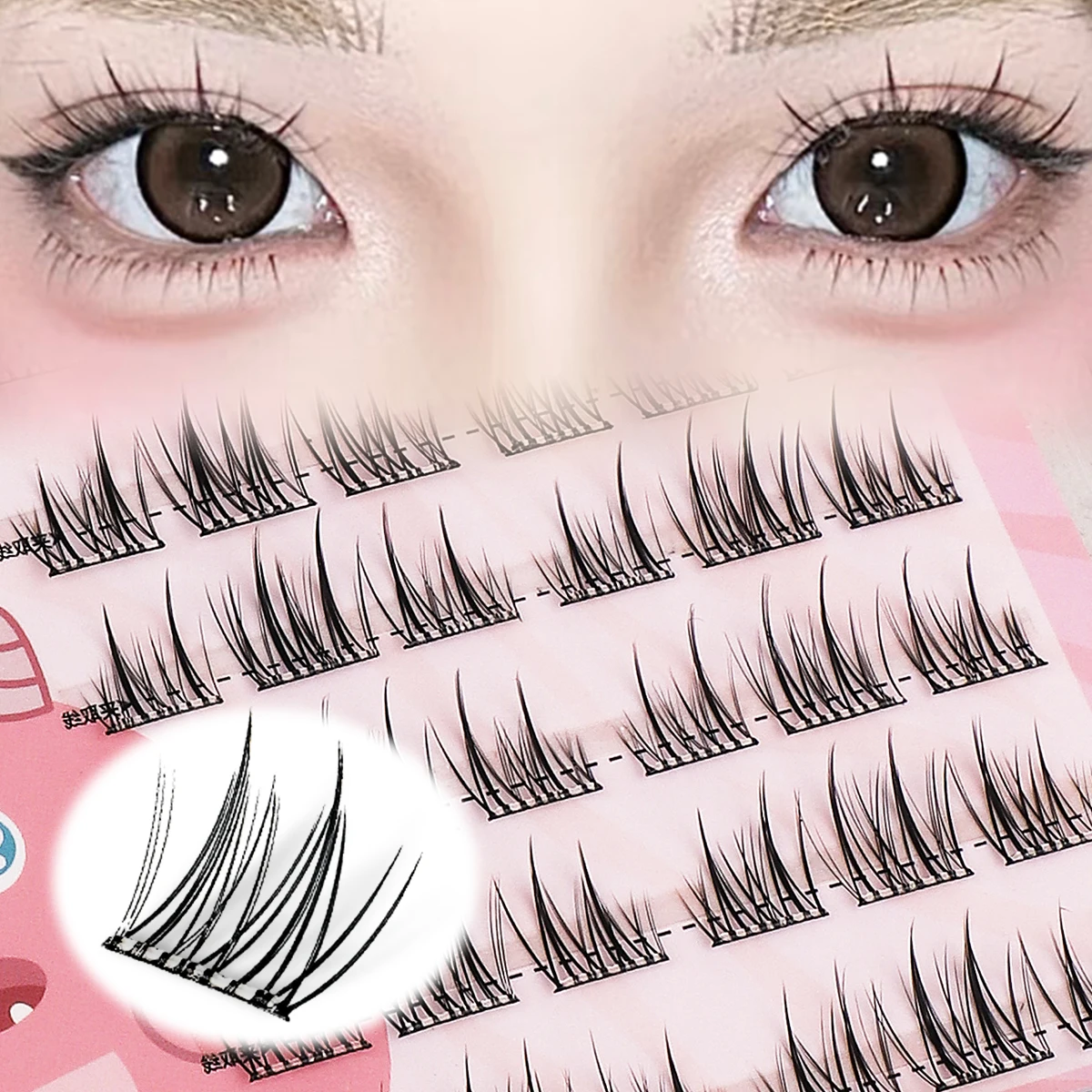 30/36 adhesive-free removable eyelash curler, trilogy and double-pointed sunflower style, naturally reusable, Christmas gift.