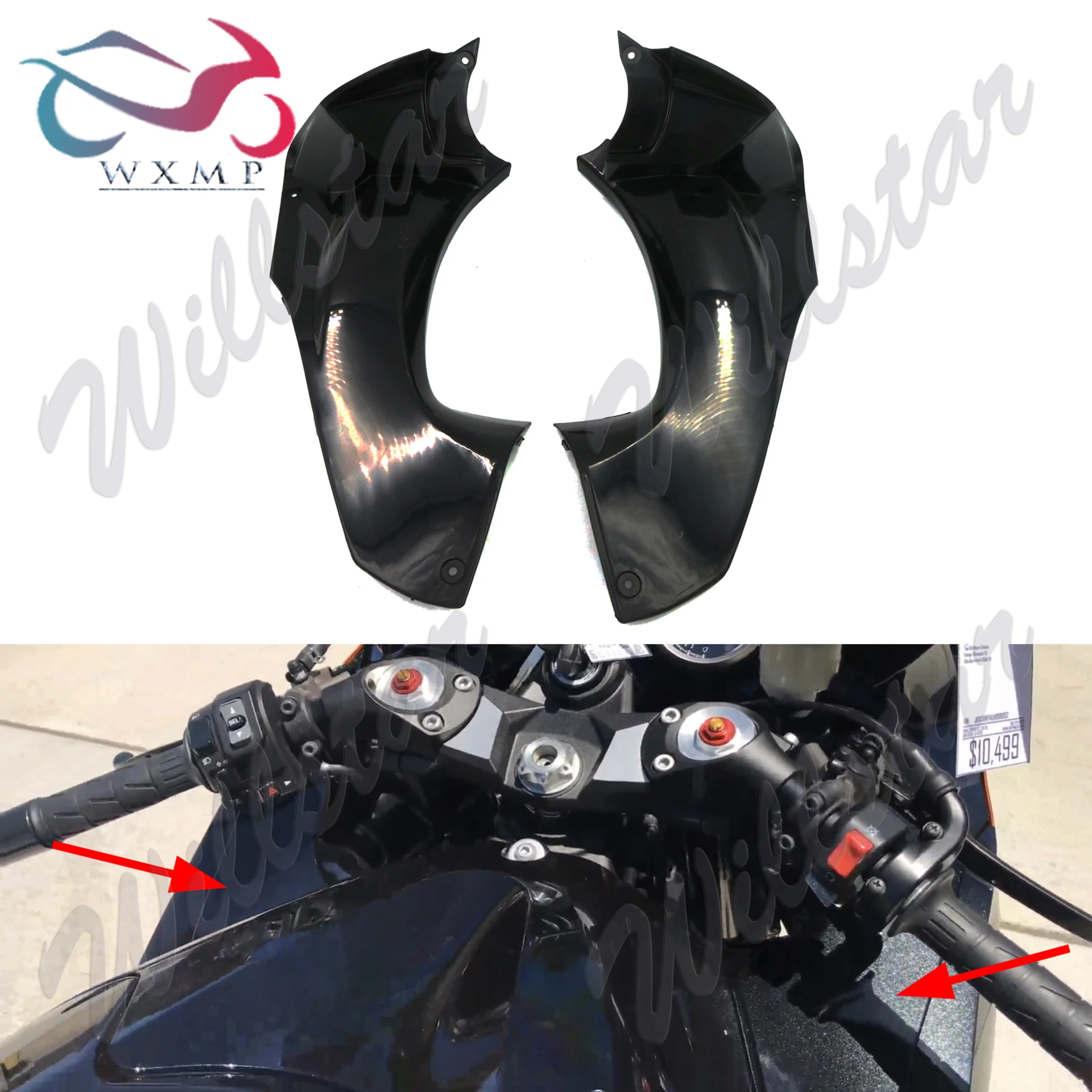 

Front Upper Mid Side Cowl Fairing Fit For Kawasaki ZX-14R ZX14R 2006-2011