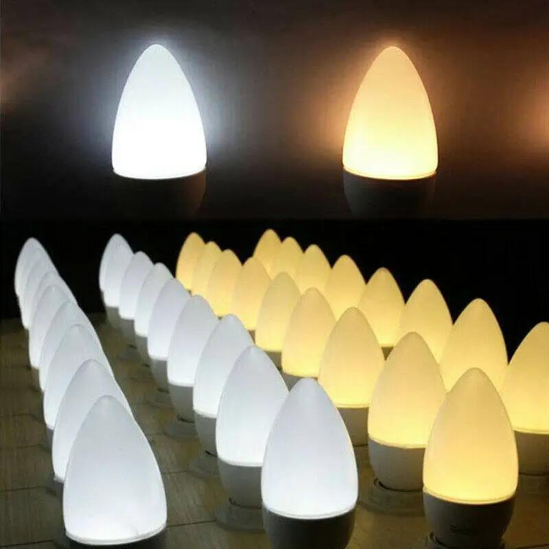 Imagem -05 - Lâmpadas Led Vela Lâmpada do Candelabro Fresco Quente Branco Castiçais Lâmpadas 220v ac B22 E14 E27 E12 B15 2800k 6000k Pcs