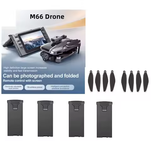 M66 MAX Drone Battery 3.7v 3000mAh / Propeller maple leaf Original Accessories For M66 MAX Drone Parts