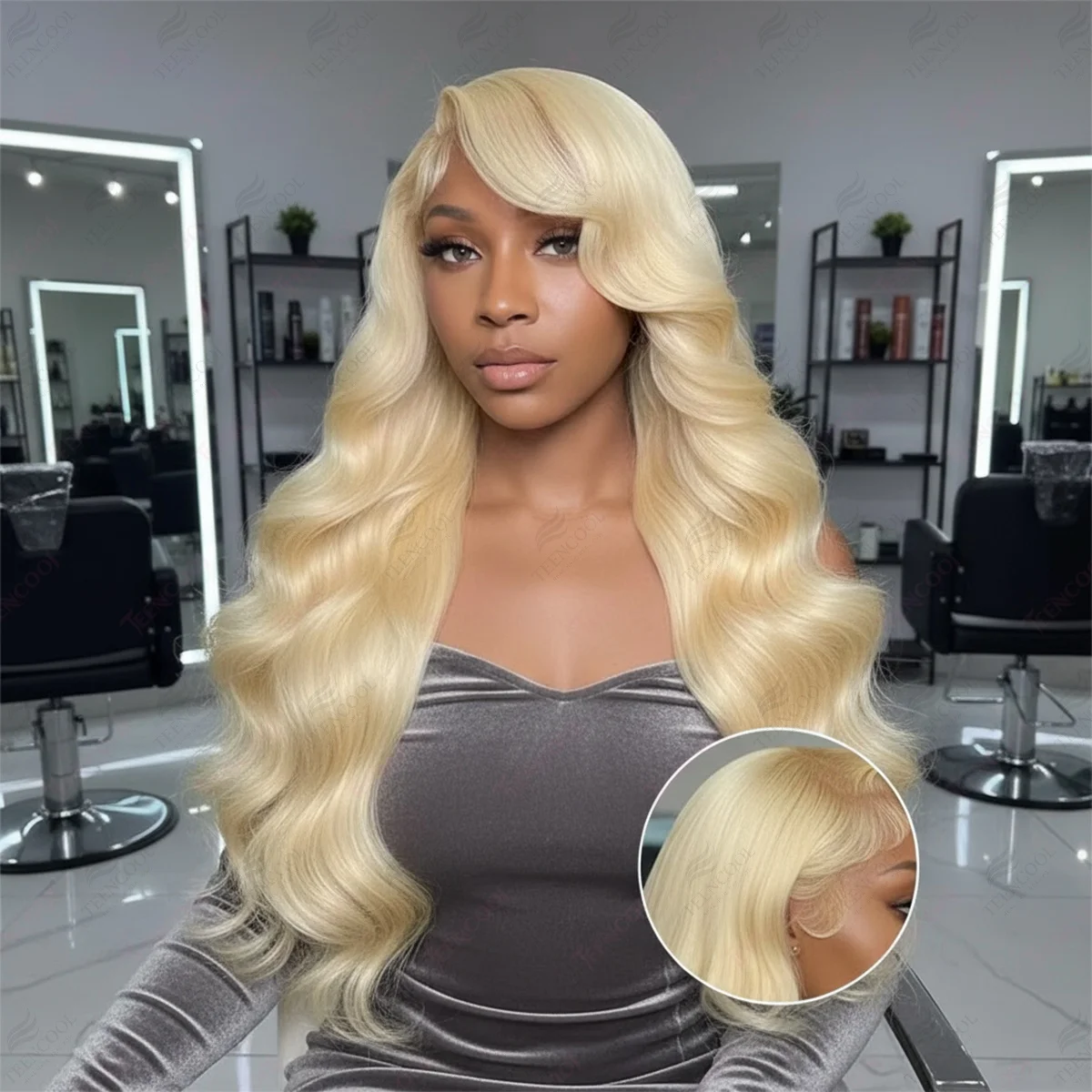 

613 Объемная волна, кружевной фронтальный парик, парики из натуральных волос, бразильский, плотность 200, предварительно выщипанный блондин, 13x4, 13x6, HD, парики из кружева спереди, 30 дюймов