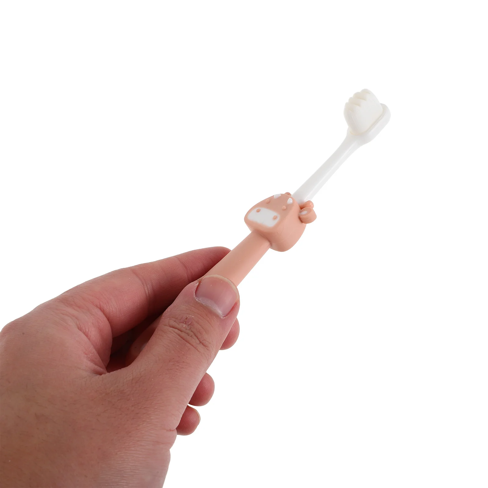 3 قطعة فرشاة أسنان ذات شعيرات ناعمة للأطفال شعيرات دقيقة للتنظيف العميق نونسليب مقبض كرتوني أساسيات السفر فرشاة أسنان للتنظيف العميق