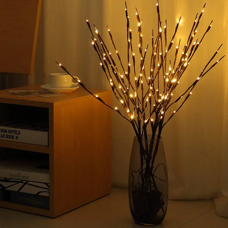 1PC LED Simulation Tree Branch Flower Light, Creative Tree Branch Light, Room Decoration Tree Light, Battery Powered