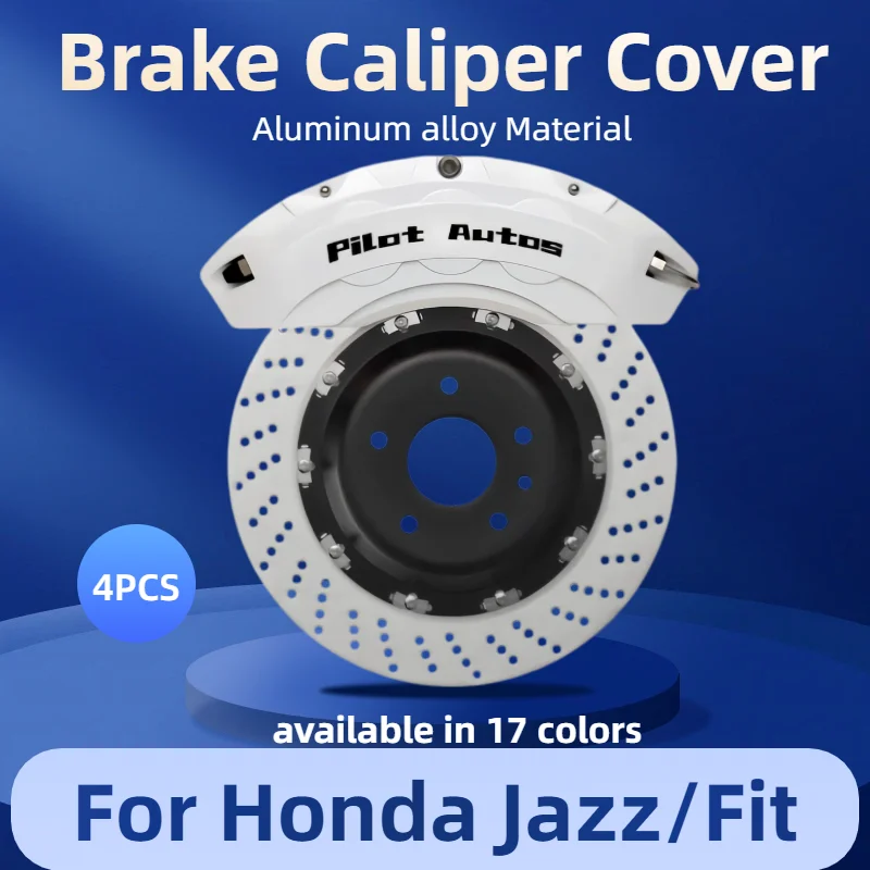 2014-2021 For Honda Jazz Fit 1.5L Car Brake Caliper Cover Aluminum Alloy Front Rear Wheel Modification Exterior Fit