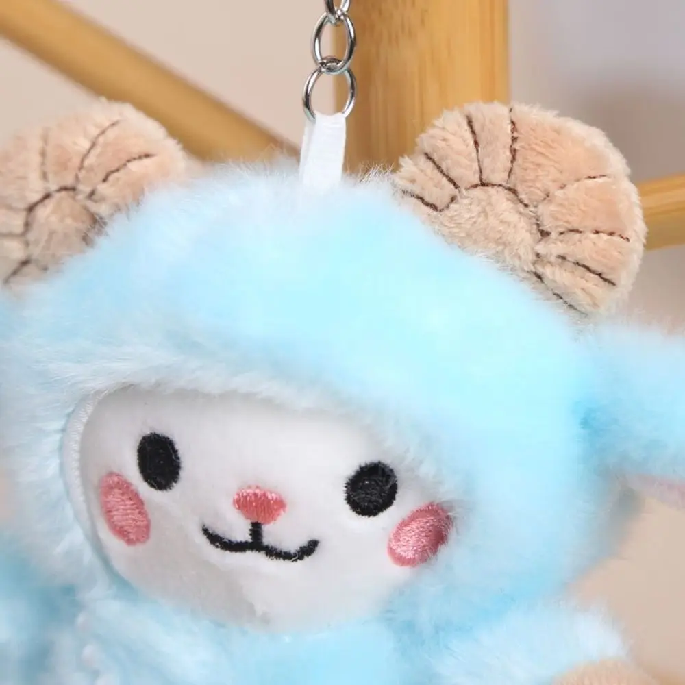 Portable Soft Keychain Sheep Shaped Cartoon Sheep PP Cotton Mini Gift Present - view 4