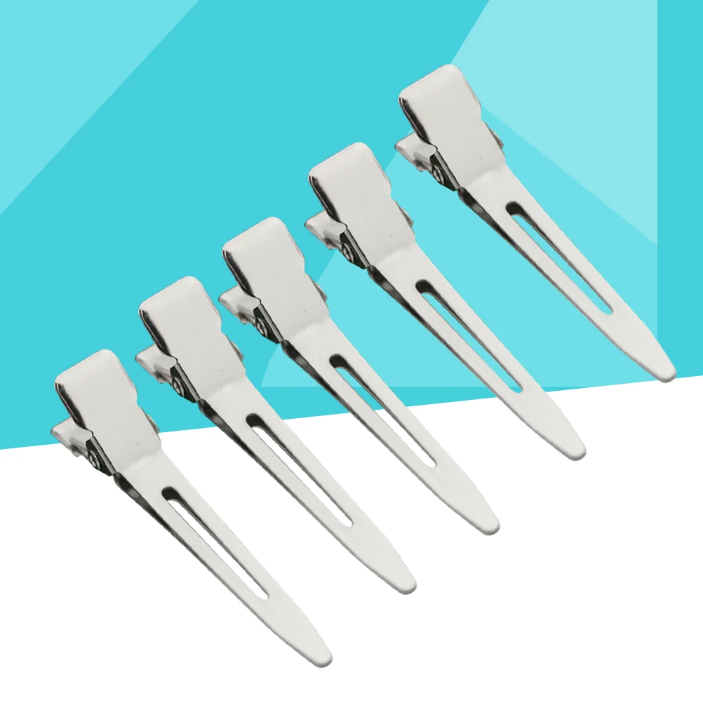 

20 Pcs Hairpin Accessories Clamps Mouth Prongs Clips Duck Billed Stainless Steel Durable Hair Crafts Projects Office