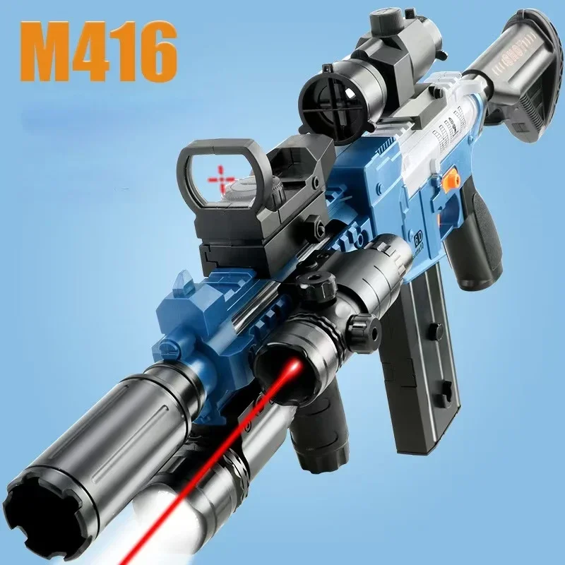 M416 Electric Kids Soft Bullet Toy Gun Foam Dart Blaster Rifle Sniper Shooting Game Air Gun Launcher Child Outdoor Toys for Boy