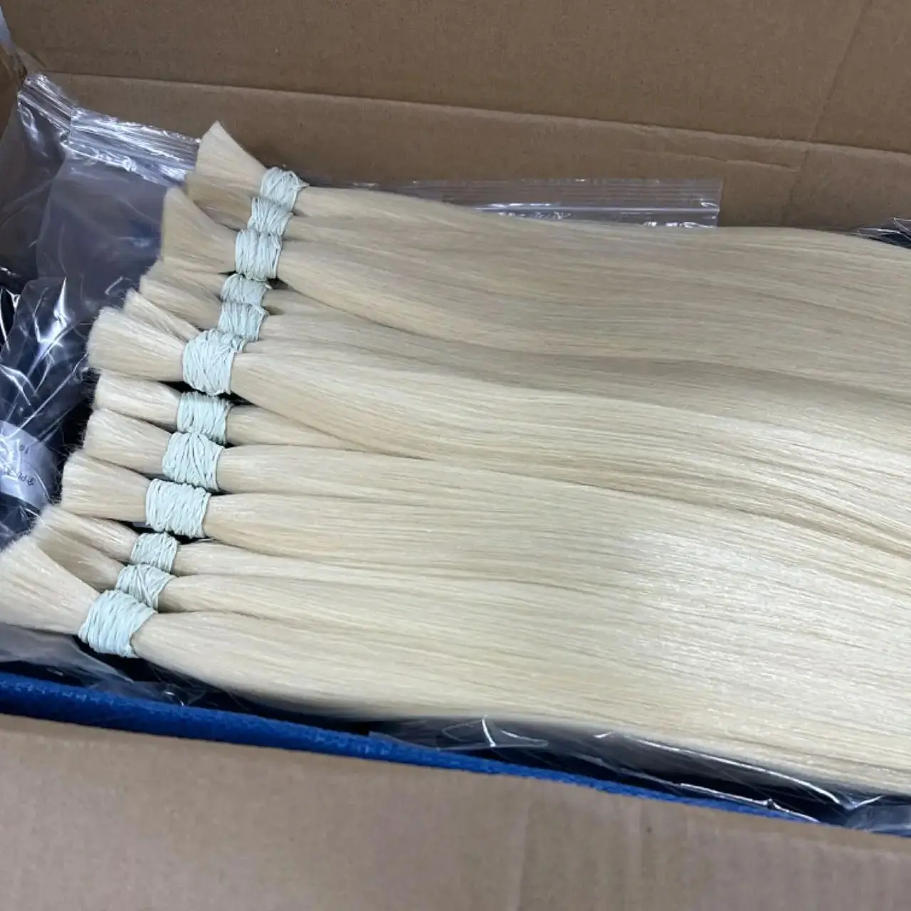 Cabello humano vietnamita sin trama, 613, 100%, virgen, Remy, liso, a granel, 12-30 pulgadas, 99j, extensión de cabello Natural Real, gris