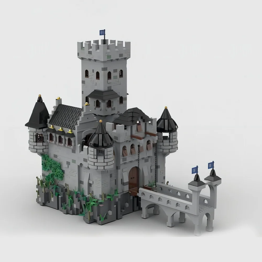 3721PCS MOC Medieval Set Lion Knights Crusader‘s Castle grail war Building Blocks DIY Model Toy For Children Kid Birthday Gift