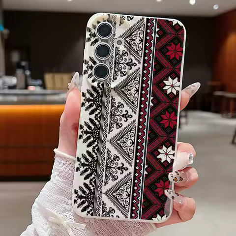 Vintage European-style Case For Samsung Galaxy S24 S25 Ultra S23 S22 Plus S21 FE A15 A16 A25 A26 A34 A35 A36 A54 A55 A56 5G Capa