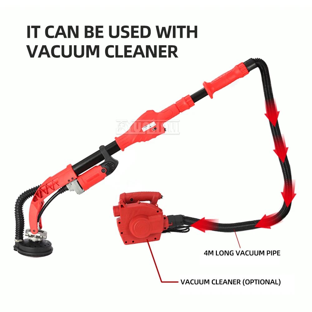Handheld Brushless Concrete Grinder & Scarifier, for Ceiling Joints, Wall & Floor Cement Concrete Polishing and Rough Planing