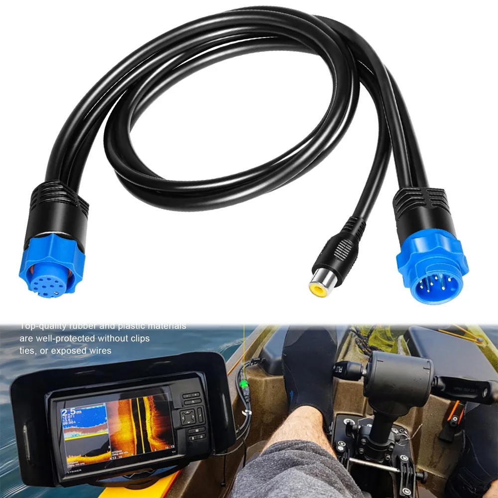

Кабель-адаптер для видеооборудования Heavy-Duty 000-11010-001, совместимый с Lowrance, заменяющий композитный входной кабель камеры для Lowrance HDS Gen2/Gen3