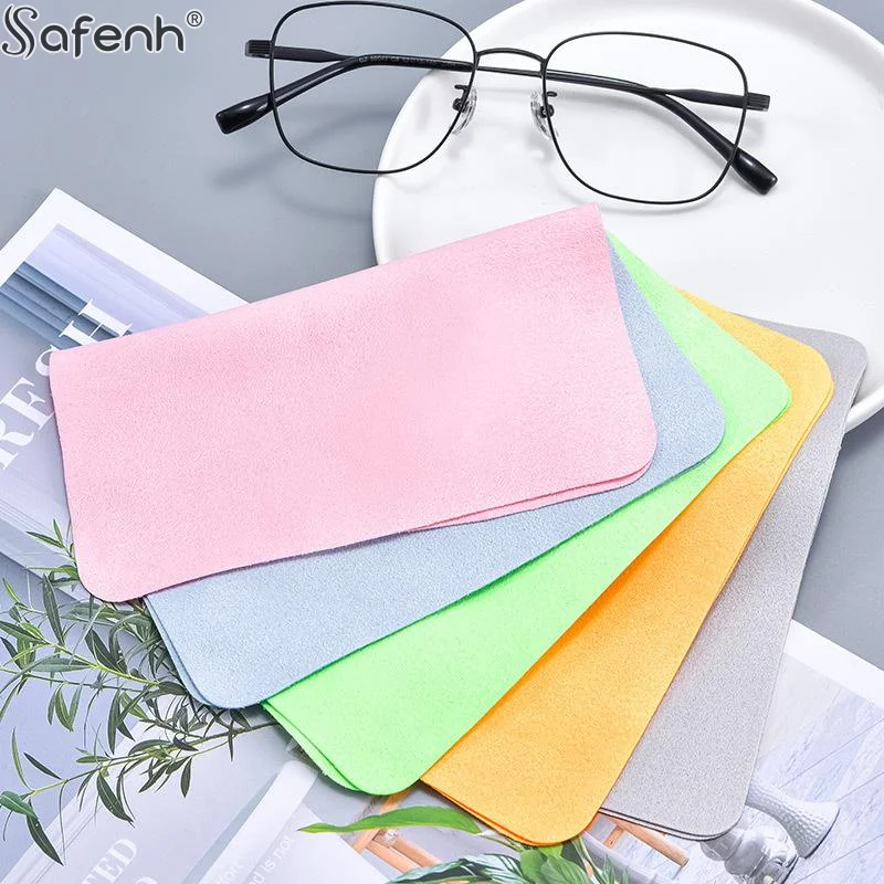 5/10Pc Random Suede velvet Suede Glasses Clean Microfiber Glasses Cleaning Cloth For Lens Phone Screen Cleaning Wipe HighQuality