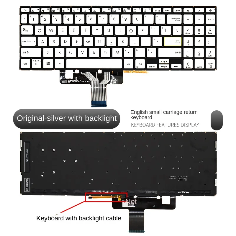 Replace application For ASUS VivoBook X521 2020 X521F S5600F S15 E510 E510M Laptop keyboard