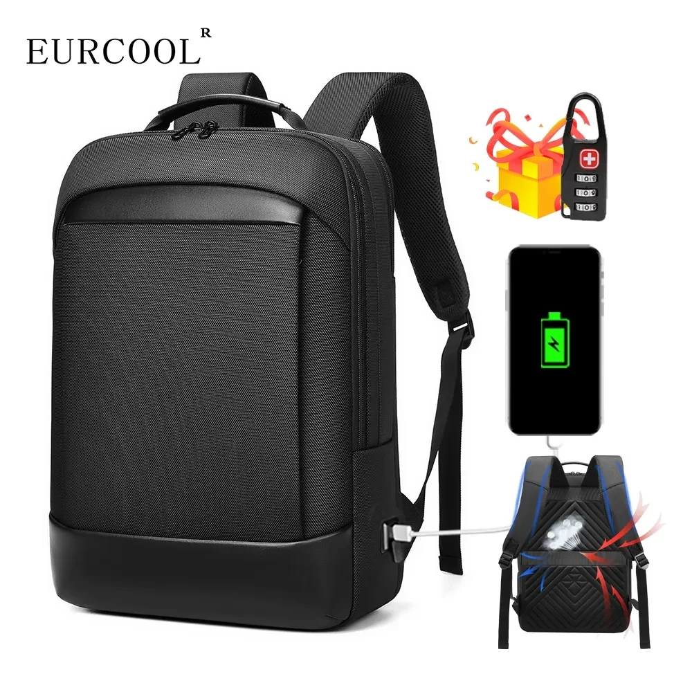 Imagem -02 - Mochila Masculina à Prova Dágua para Viagens de Negócios Anti-roubo para Laptop de 156 Polegadas Masculino