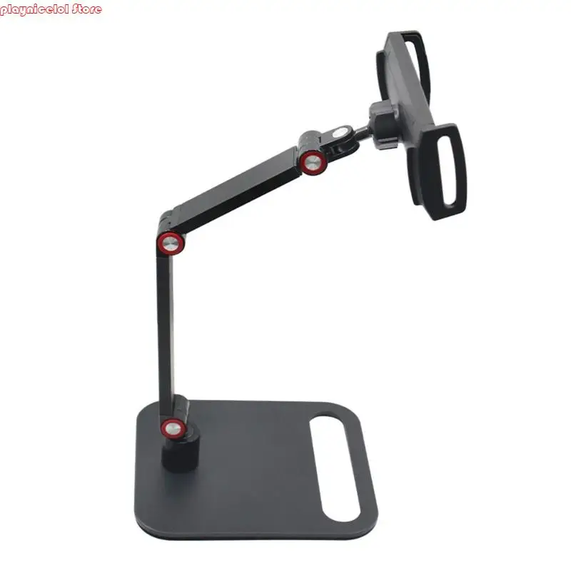 

E8BA Aluminum Tablets Holder Monitor Stand With Expandable Clamp Fit 4.7inch-18inch Screens Vertical Horizontal Viewing