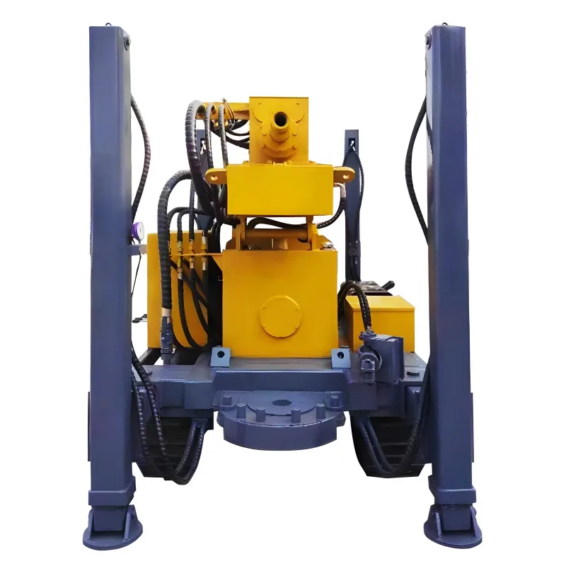 Crawler Pneumatic Water Well Drill Rig 400m Deep Rotary Air Boring Machine For Geothermal Surveying And Research Studies
