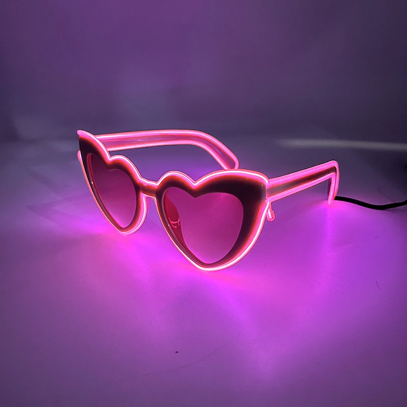 LED-Brille, nur verheiratet, Hochzeit, Braut, Überraschungsgeschenk, Paar-Brille, Souvenirs, leuchtende Herz-Brille, verheiratete Sonnenbrille – Detail 17
