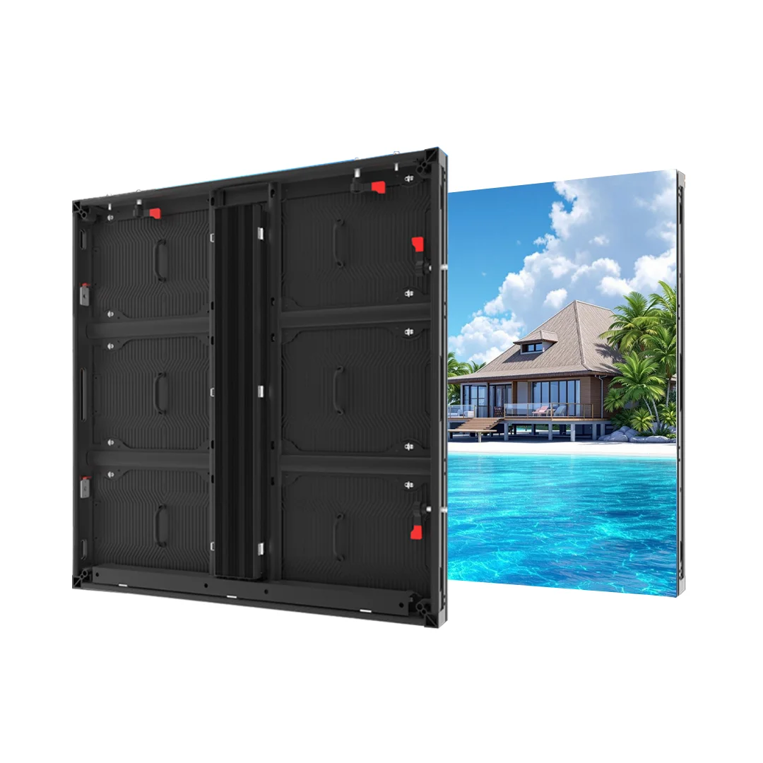 Outdoor P10 LED Video Wall Aluminum Profile Cabinet, Low Power Consumption, Excellent Heat Dissipation Design