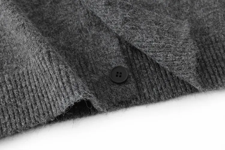 Neu eingetroffener Strickpullover Vintage Herren Frühling Herbst Strickjacke Herren Pullover Mäntel Einfarbige Herrenbekleidung Oberbekleidung 3XL – Detail 12