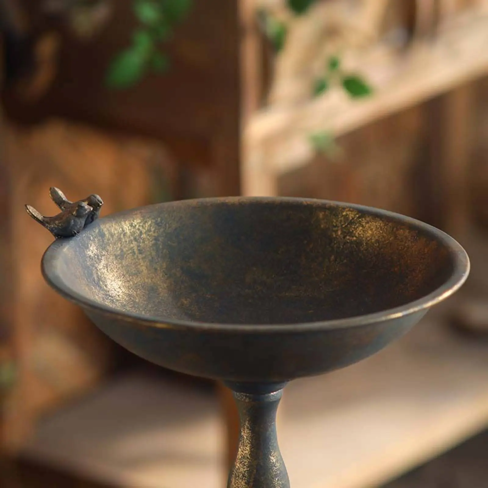 

Vintage Bird Feeder Distressed Finish Antique Design Bird Feeder Garden Decor Weathered Look Easy to Clean for Yard