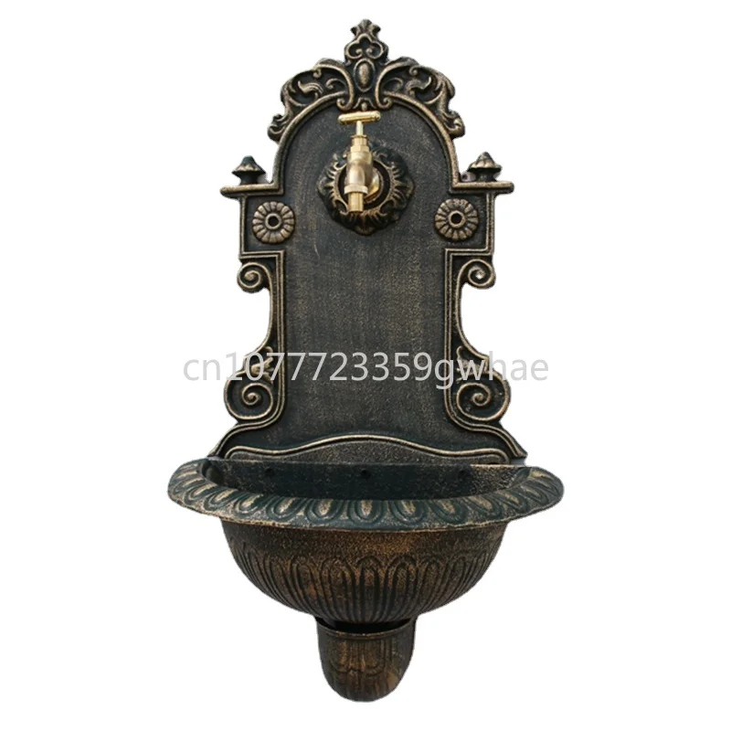 

Farm House Home Garden Decor Heavy Metal Wash Stand Handmade Wall Decor Wash Basin Antique Gold Cast Iron Wall Mounted Hand Sink