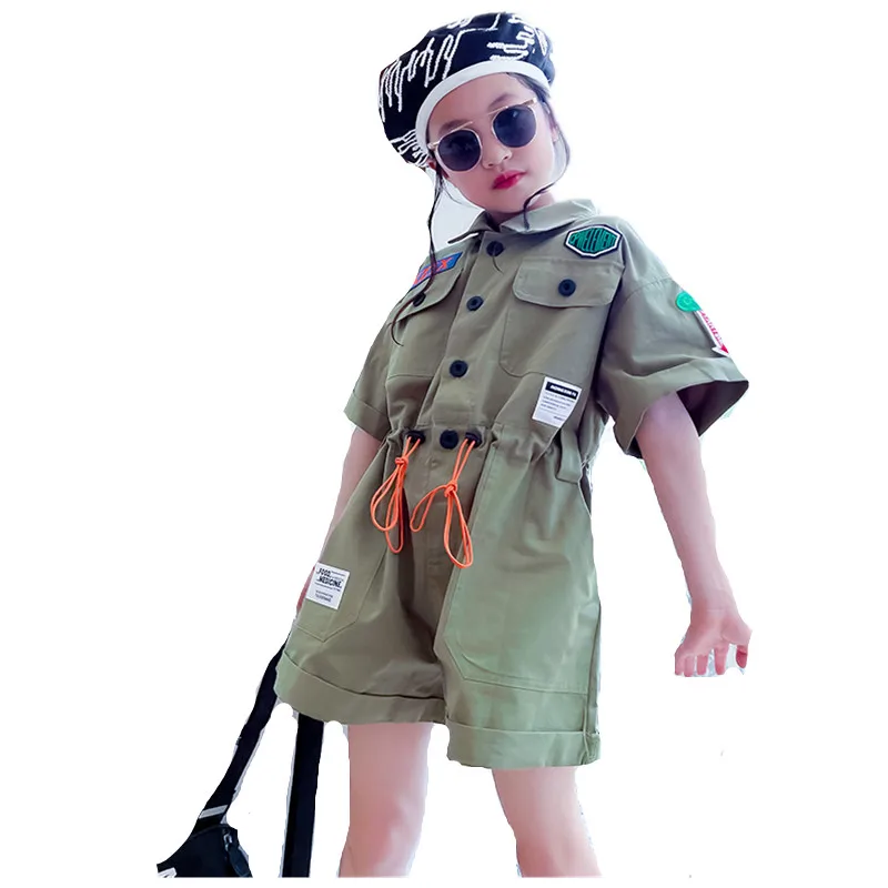 Salopette décontractée une pièce pour enfants, barboteuses Hip Hop, pantalons cargo pour enfants, vêtements pour bébés filles et garçons, shorts trempés, grande combinaison