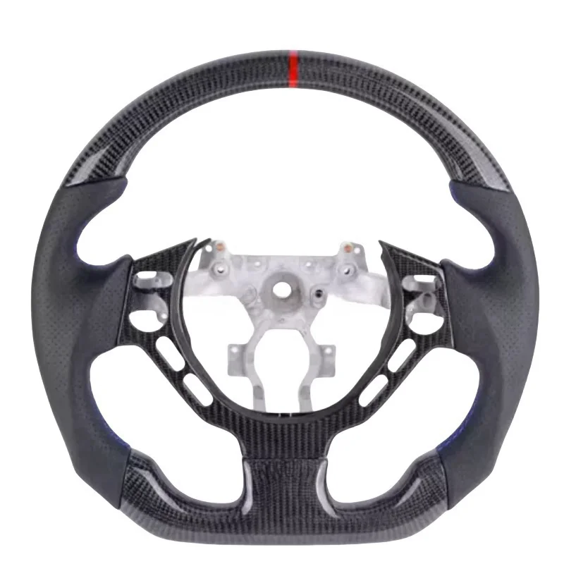 Carbon Fiber Nappa Perforated Leather Steering Wheel Fits For Nissan GTR R35 2009-2016