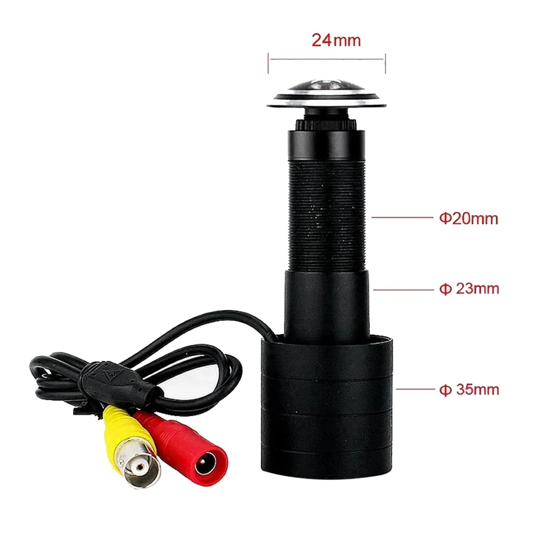 1.7 مللي متر بانوراما عين السمكة 1080P زاوية واسعة كاميرا AHD PAL 2MP CCTV عارض الباب قابل للتعديل لأمن المنزل