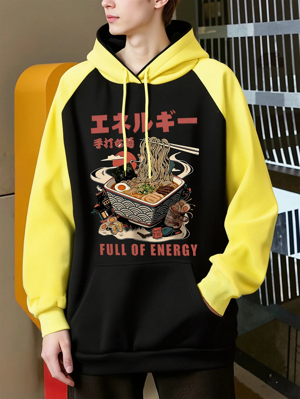 

Мужские худи с принтом «Ручное приготовление лапши Ламянь», осенне-зимние, с рукавами реглан, карманами, свободные, флисовые, с капюшоном, в уличном стиле, с элементами пэчворка