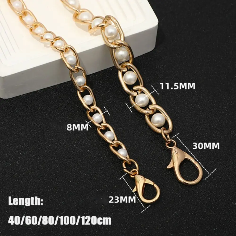 40/60/80/100/120cm Bag Bead Chains Durable Metal Alloy Replacement Shoulder Bag Straps Handbag Handle Chain